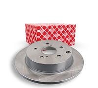 2x Disque de frein Essieu arrière plein 108579 FEBI BILSTEIN pour TOYOTA