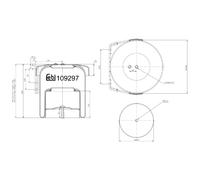 FEBI BILSTEIN 109297 Soufflet à air, suspension pneumatique