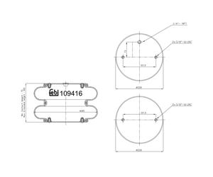 FEBI BILSTEIN 109416 Soufflet à air, suspension pneumatique