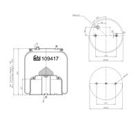 FEBI BILSTEIN 109417 Soufflet à air, suspension pneumatique