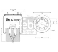 FEBI BILSTEIN 170932 Soufflet de suspension, suspension pneumatique