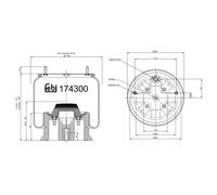 FEBI BILSTEIN 174300 Soufflet à air, suspension pneumatique