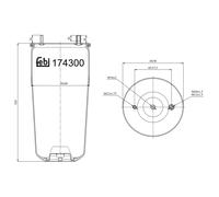 FEBI BILSTEIN 174301 Soufflet à air, suspension pneumatique