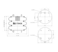 FEBI BILSTEIN 176408 Soufflet à air, suspension pneumatique