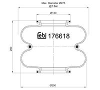FEBI BILSTEIN 176618 Soufflet à air, suspension pneumatique