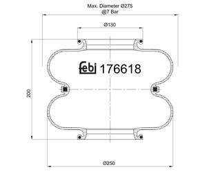 FEBI BILSTEIN 176618 Soufflet à air, suspension pneumatique