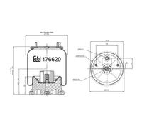FEBI BILSTEIN 176620 Soufflet à air, suspension pneumatique