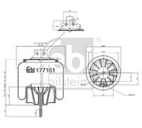 FEBI BILSTEIN 177161 Soufflet à air, suspension pneumatique