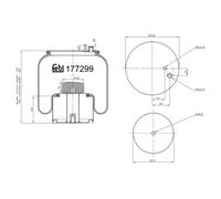 FEBI BILSTEIN 177299 Soufflet à air, suspension pneumatique