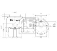 FEBI BILSTEIN 179004 Soufflet de suspension, suspension pneumatique