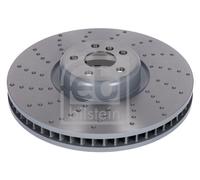 Disque de frein FEBI BILSTEIN 179592 avant, ventilé, rainuré, à haute teneur en carbone, 1 pièce