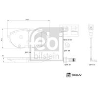 FEBI BILSTEIN 180622 Kit de plaquettes de frein, frein à disque pour VW