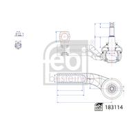 FEBI BILSTEIN 183114 Rotule de barre de connexion pour FORD