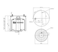 FEBI BILSTEIN 183440 Soufflet à air, suspension pneumatique