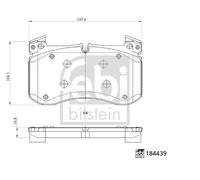 FEBI BILSTEIN 184439 Kit de plaquettes de frein, frein à disque pour MERCEDES-BE