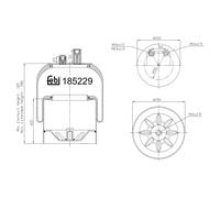 FEBI BILSTEIN 185229 Soufflet à air, suspension pneumatique