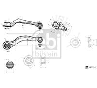FEBI BILSTEIN 185574 Bras de liaison, suspension de roue pour BMW,BMW (BRILLIANC