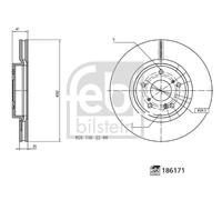 FEBI BILSTEIN 186171 Disque de frein
