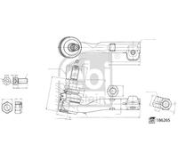 Rotule de direction Essieu avant droit 186265 FEBI BILSTEIN pour BMW 3 3 Touring
