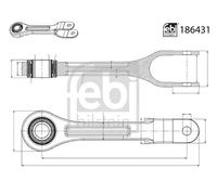 FEBI BILSTEIN 186431 Entretoise/tige, stabilisateur pour MERCEDES-BENZ