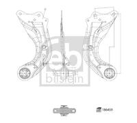FEBI BILSTEIN 186459 Bras de liaison, suspension de roue pour MAZDA