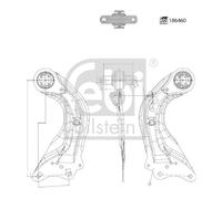 FEBI BILSTEIN 186460 Bras de liaison, suspension de roue pour MAZDA