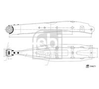 FEBI BILSTEIN 194671 Bras de liaison, suspension de roue pour SUBARU
