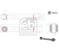FEBI BILSTEIN 194976 Entretoise/tige, stabilisateur pour DAF