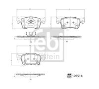 FEBI BILSTEIN 196514 Plaquettes de frein