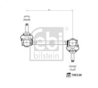 FEBI BILSTEIN 196538 Entretoise/tige, stabilisateur pour SUZUKI