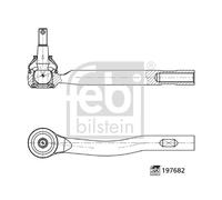 FEBI BILSTEIN 197682 Rotule de barre de connexion pour FORD,FORD AUSTRALIA