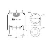 FEBI BILSTEIN 20310 Soufflet à air, suspension pneumatique