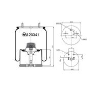 FEBI BILSTEIN 20341 Soufflet à air, suspension pneumatique