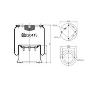 FEBI BILSTEIN 20413 Soufflet à air, suspension pneumatique