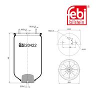 Febi BILSTEIN 20422 Air Sans Piston pour Aigre Axes