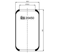 FEBI BILSTEIN 20450 Soufflet à air, suspension pneumatique