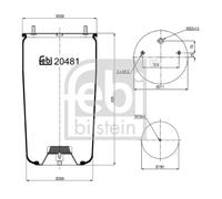 FEBI BILSTEIN 20481 Soufflet à air, suspension pneumatique