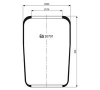 FEBI BILSTEIN 20701 Soufflet à air, suspension pneumatique
