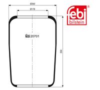 FEBI BILSTEIN 20701 Soufflet à air, suspension pneumatique