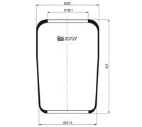 FEBI BILSTEIN 20727 Soufflet à air, suspension pneumatique