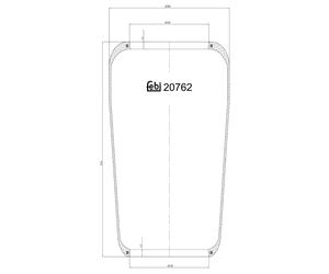 FEBI BILSTEIN 20762 Soufflet à air, suspension pneumatique