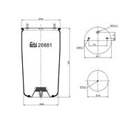 FEBI BILSTEIN 20881 Soufflet à air, suspension pneumatique