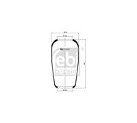 1x Soufflet de suspension, suspension pneumatique FEBI BILSTEIN 20882
