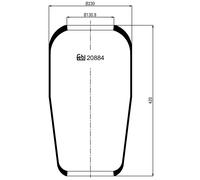 VEMA 20884 Suspension, bras de liaison