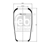FEBI BILSTEIN 20916 Soufflet à air, suspension pneumatique