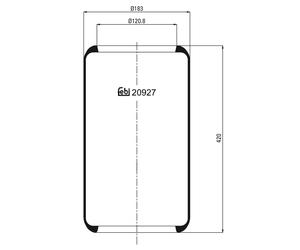 FEBI BILSTEIN 20927 Soufflet à air, suspension pneumatique