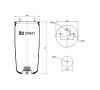FEBI BILSTEIN 20941 Soufflet à air, suspension pneumatique