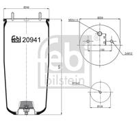 FEBI BILSTEIN 20941 Soufflet à air, suspension pneumatique