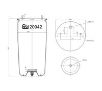 FEBI BILSTEIN 20942 Soufflet à air, suspension pneumatique