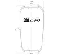 FEBI BILSTEIN 20946 Soufflet à air, suspension pneumatique